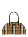Burberry Beige Highlands Bowling Bag In Multi