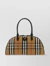 Burberry "highland" Check Pattern Bag With Adjustable Strap In Brown