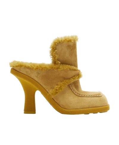 BURBERRY BURBERRY HIGHLAND SQUARE-TOE MULES