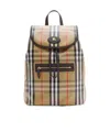 Burberry Highlands Coated Canvas Backpack With Front Logo In Brown