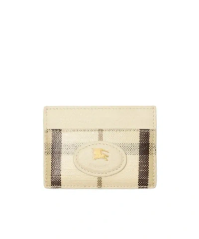 Burberry Highlands Card Case In Sand
