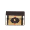 Burberry 'highlands' Card Holder In Brown