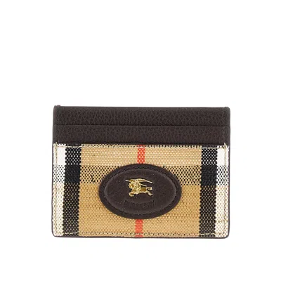 Burberry 'highlands' Card Holder In Brown