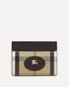 Burberry Check Card Holder With Logo Detail In Sand