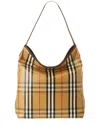 Burberry Highlands Check Canvas & Leather Tote