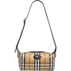 Burberry Highlands Check Coated Canvas Sling Bag In Multi