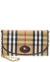 Burberry Canvas Shoulder Bag In Multi