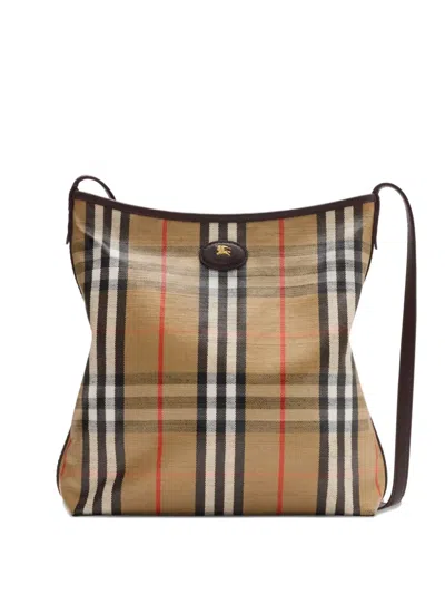 Burberry Highlands Check-pattern Tote Bag In Neutral