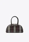 Burberry Women Brown Highlands Medium Bowling Bag In Multi