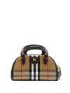 Burberry Highlands Checked Tote Bag In Neutral