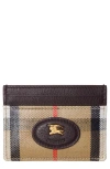 Burberry Highlands Coated Canvas Card Case In Sand