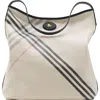 Burberry Highlands Coated Canvas Hobo Bag