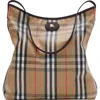 Burberry Highlands Coated Canvas Shoulder Bag