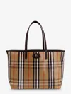 Burberry Medium Tote Bag Highlands Rectangular Check In Sand