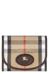 Burberry Highlands Coated Canvas Wallet In Multi