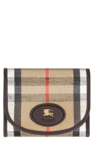 BURBERRY BURBERRY HIGHLANDS COATED CANVAS WALLET
