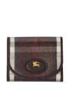 Burberry Highlands Compact Leather Wallet In Brown