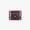 Burberry Highlands Compact Leather Wallet In Brown