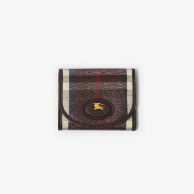 Burberry Highlands Compact Wallet In Brown