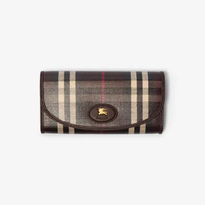 Burberry Highlands Continental Wallet In Brown