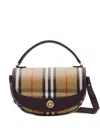 Burberry Check Motif Crossbody Handbag With Removable Strap In Nude