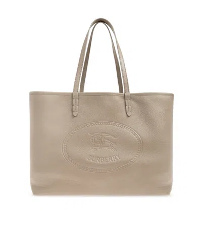 Burberry Highlands Double Handle Shoulder Bag In Neutral