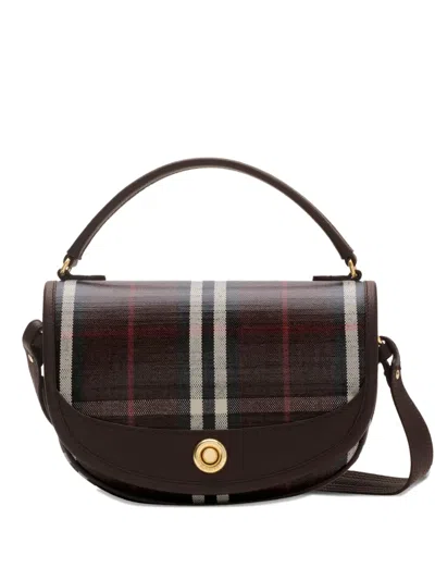 Burberry Highlands Leather Cross Body Bag In Brown