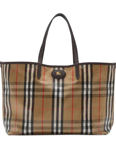 BURBERRY BURBERRY HIGHLANDS MEDIA TOTE BAG