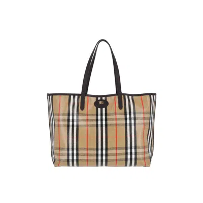 Burberry Highlands Medium Tote Bag In Neutral