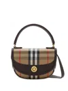 Burberry Women Highlands Crossbody Bag With Check Motif In Multi