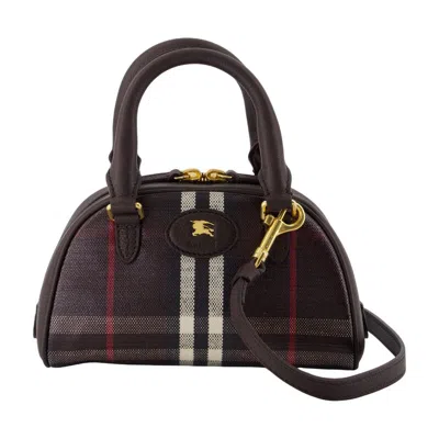 Burberry Highlands Mini Bowling Purse In Brown