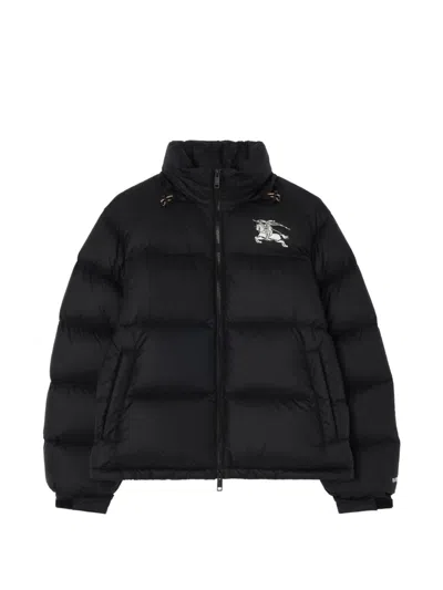 Burberry Highlands Puffer Jacket In Black