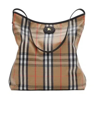 Burberry Highlands Shoulder Bag In Sand-colored