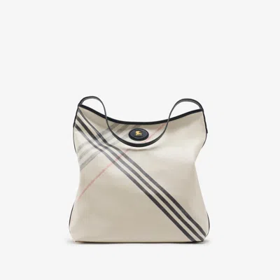 Burberry Highlands Shoulder Bag In White