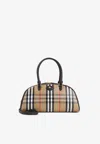 Burberry Beige Highlands Duffle Bag In Brown