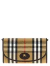 Burberry Canvas Shoulder Bag In Multi