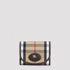 Burberry Beige Highlands Cotton Wallet In Multi