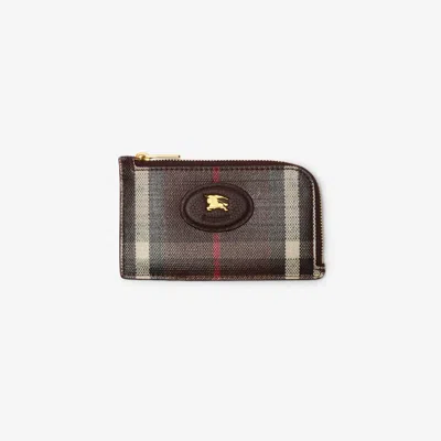 Burberry Highlands Zip Card Case In Red