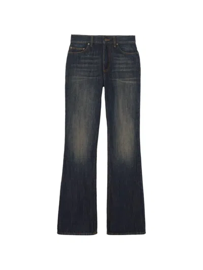 Burberry High-rise Bootcut Jeans In Blue