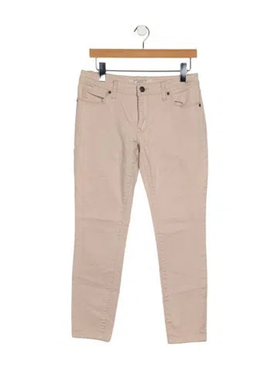 Pre-owned Burberry High-rise Straight Leg Jeans In Gray