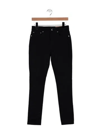 Pre-owned Burberry High-rise Straight Leg Jeans W/ Tags In Black