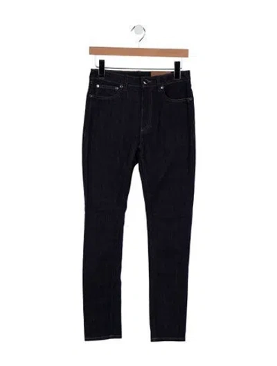 Pre-owned Burberry High-rise Straight Leg Jeans W/ Tags In Blue