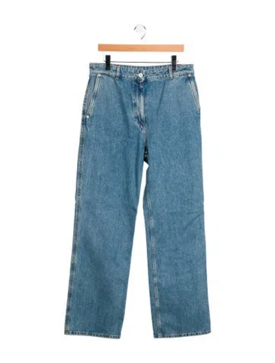 Pre-owned Burberry High-rise Wide Leg Jeans In Black