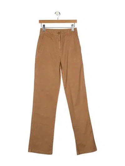 Pre-owned Burberry High-rise Wide Leg Jeans In Neutral