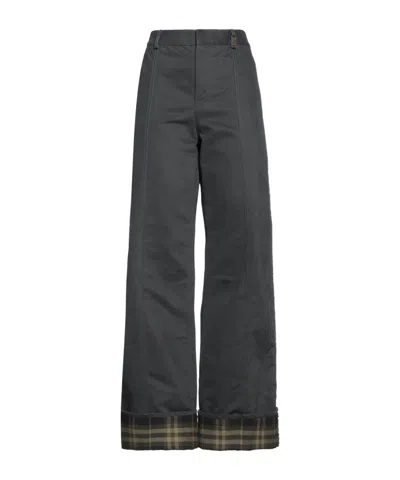 Burberry High-waisted Straight-leg Cargo Pants In Black