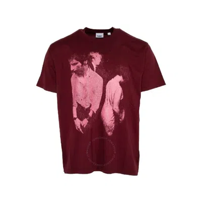 Burberry Hindeston Photo Graphic Print Cotton T-shirt In Red