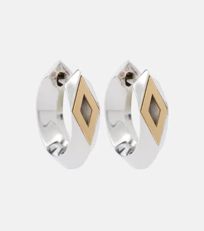 Burberry Hollow Small Sterling Silver Hoop Earrings
