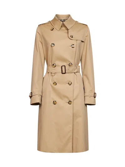 Burberry Honey Beige Heritage Kensington Long Trench Coat