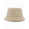 Burberry Honey Cotton Logo Bucket Hat In Yellow