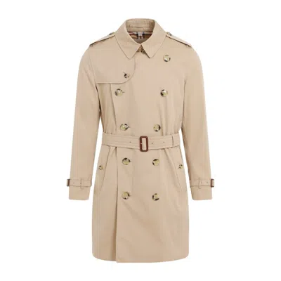 Burberry Honey Cotton Trench In Neutrals